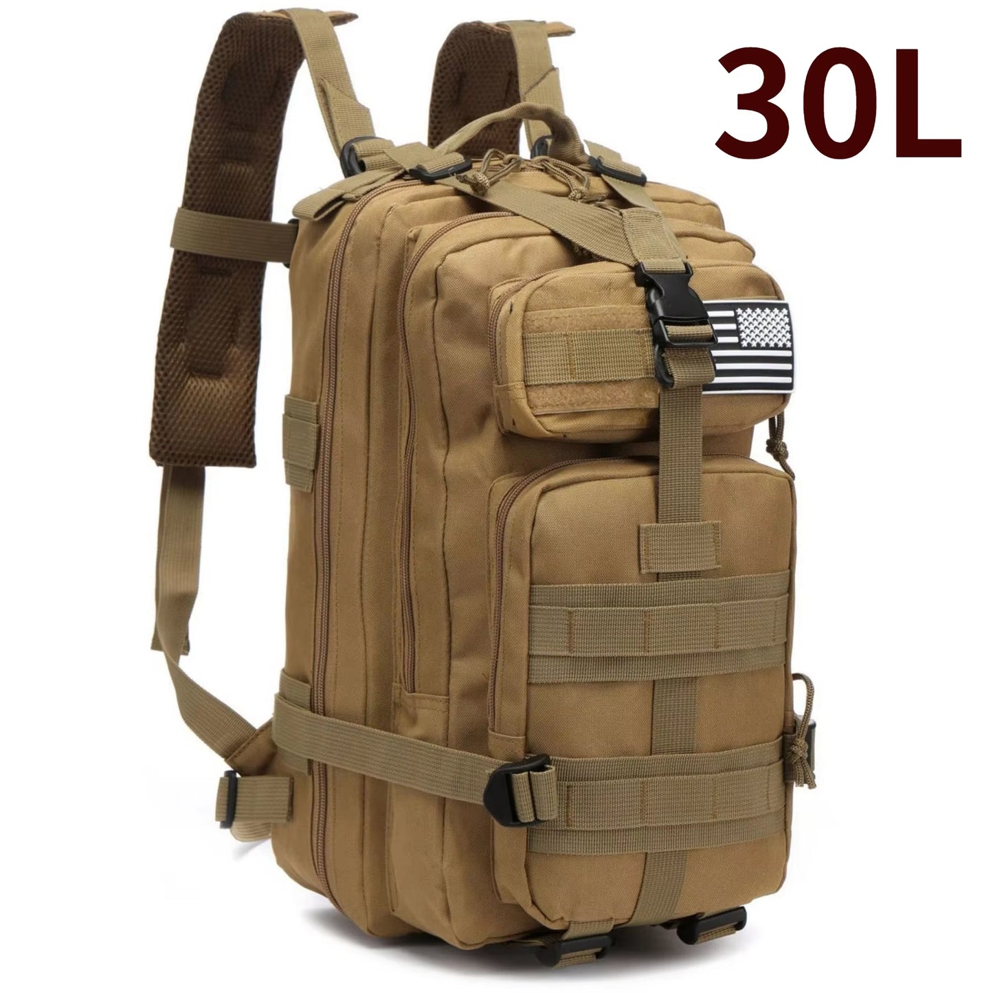 Versatile 30L/50L 1000D Nylon Waterproof Backpack for Trekking, Fishing, and Outdoor Adventures