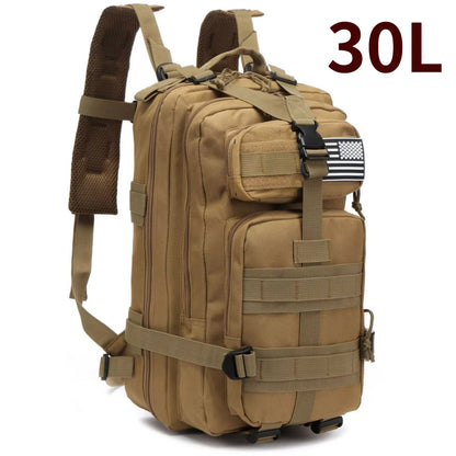 Versatile 30L/50L 1000D Nylon Waterproof Backpack for Trekking, Fishing, and Outdoor Adventures