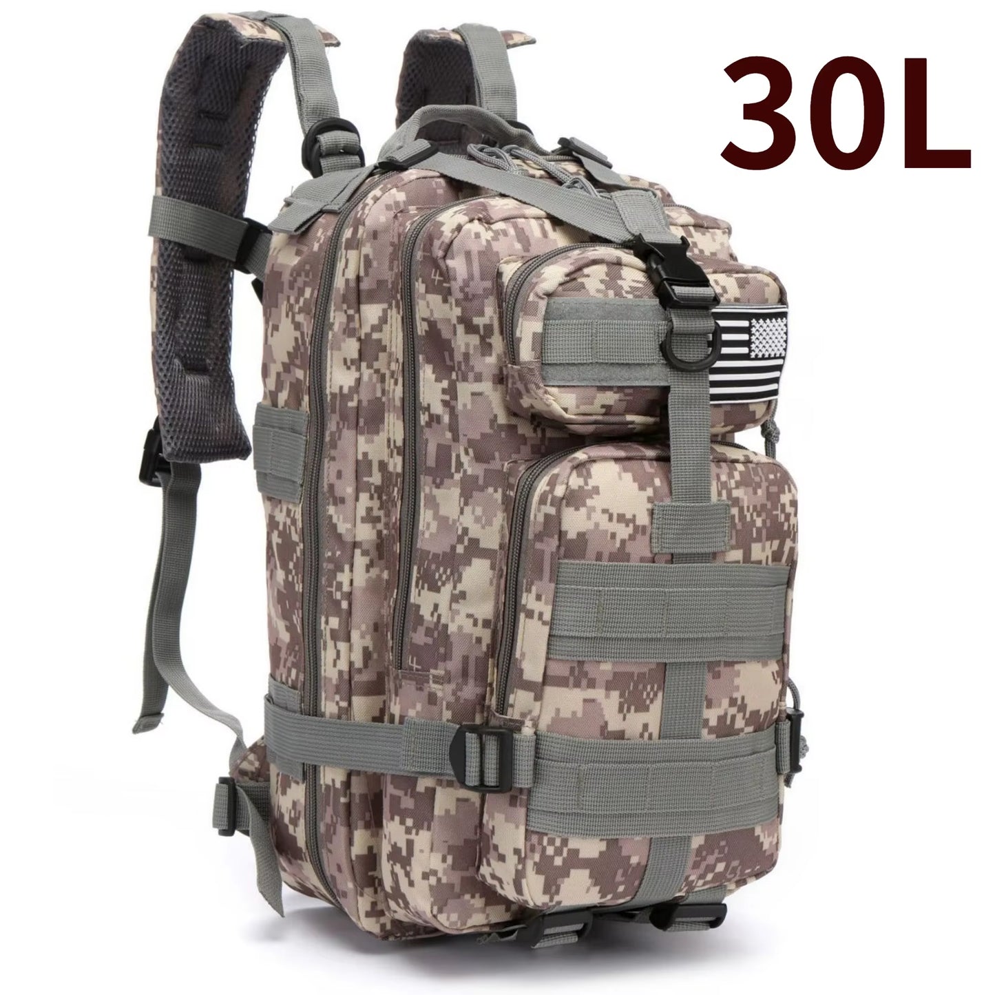 Versatile 30L/50L 1000D Nylon Waterproof Backpack for Trekking, Fishing, and Outdoor Adventures