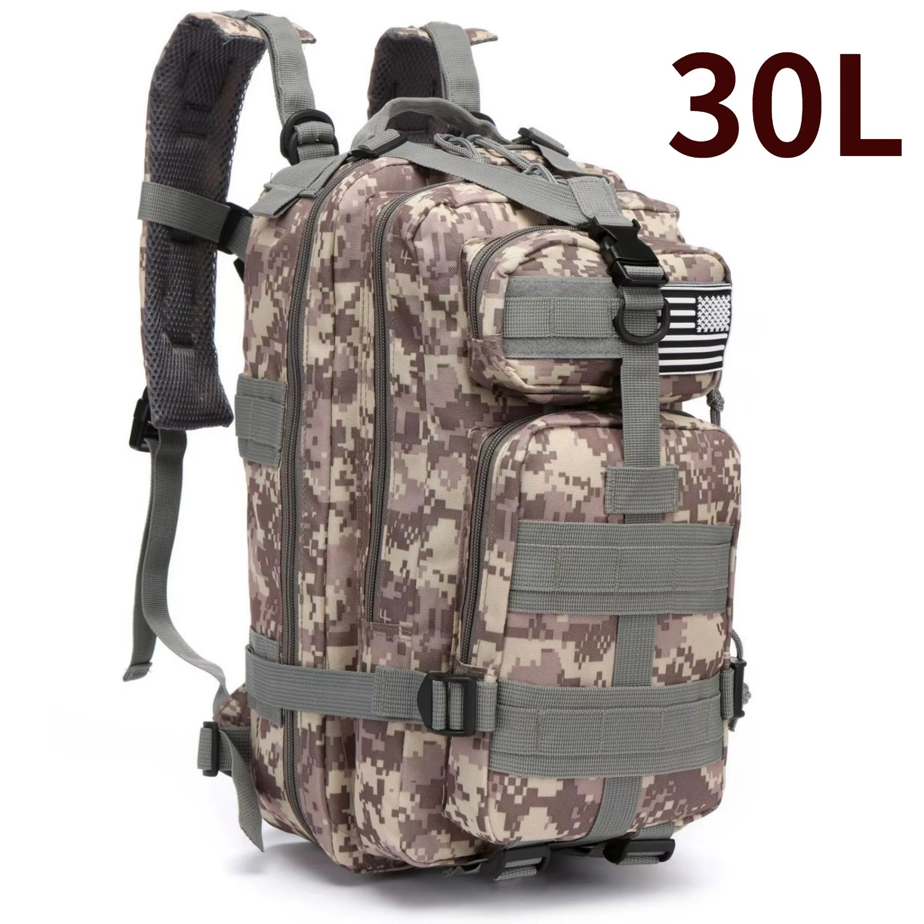 Versatile 30L/50L 1000D Nylon Waterproof Backpack for Trekking, Fishing, and Outdoor Adventures
