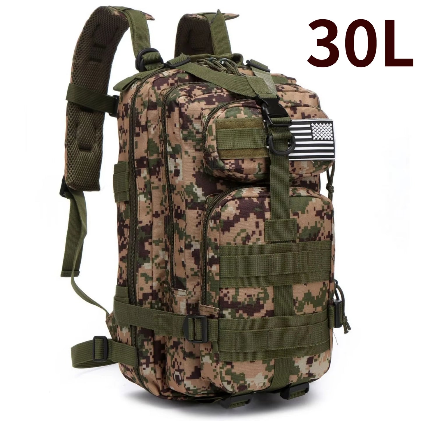 Versatile 30L/50L 1000D Nylon Waterproof Backpack for Trekking, Fishing, and Outdoor Adventures