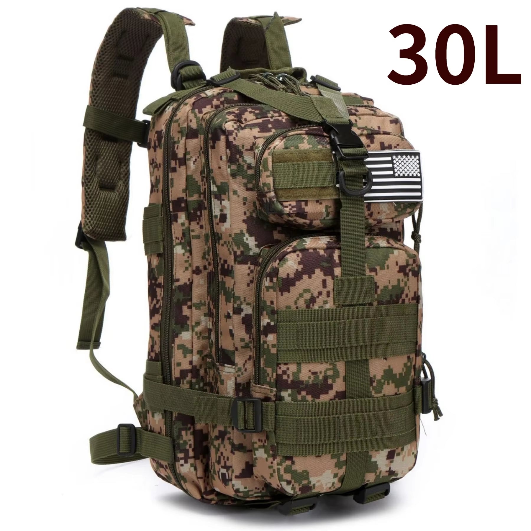 Versatile 30L/50L 1000D Nylon Waterproof Backpack for Trekking, Fishing, and Outdoor Adventures