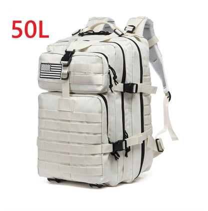 Versatile 30L/50L 1000D Nylon Waterproof Backpack for Trekking, Fishing, and Outdoor Adventures