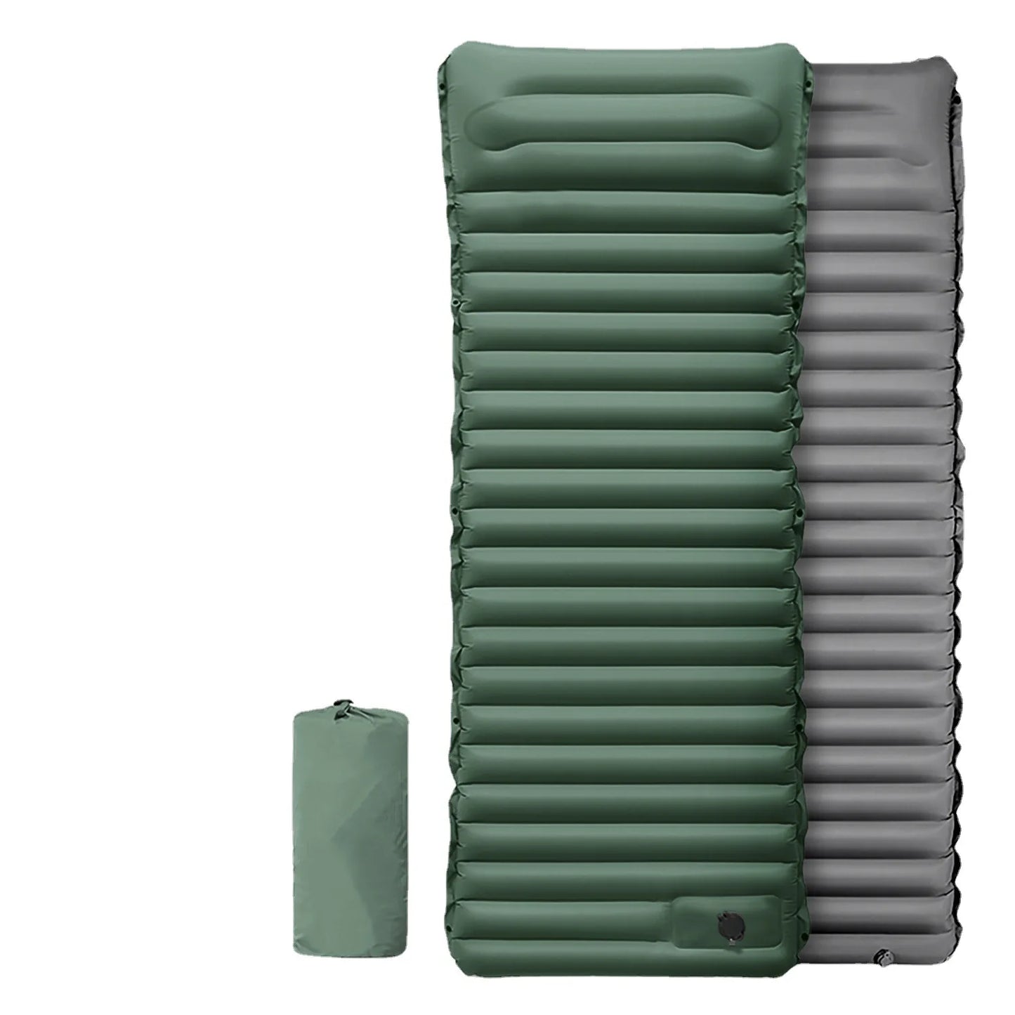 Elevate Your Outdoor Adventures with Our Ultralight Inflatable Camping Sleeping Pad – Built-in Pump and Pillows for Unmatched Comfort on the Go!