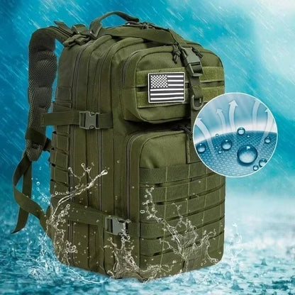 Versatile 30L/50L 1000D Nylon Waterproof Backpack for Trekking, Fishing, and Outdoor Adventures