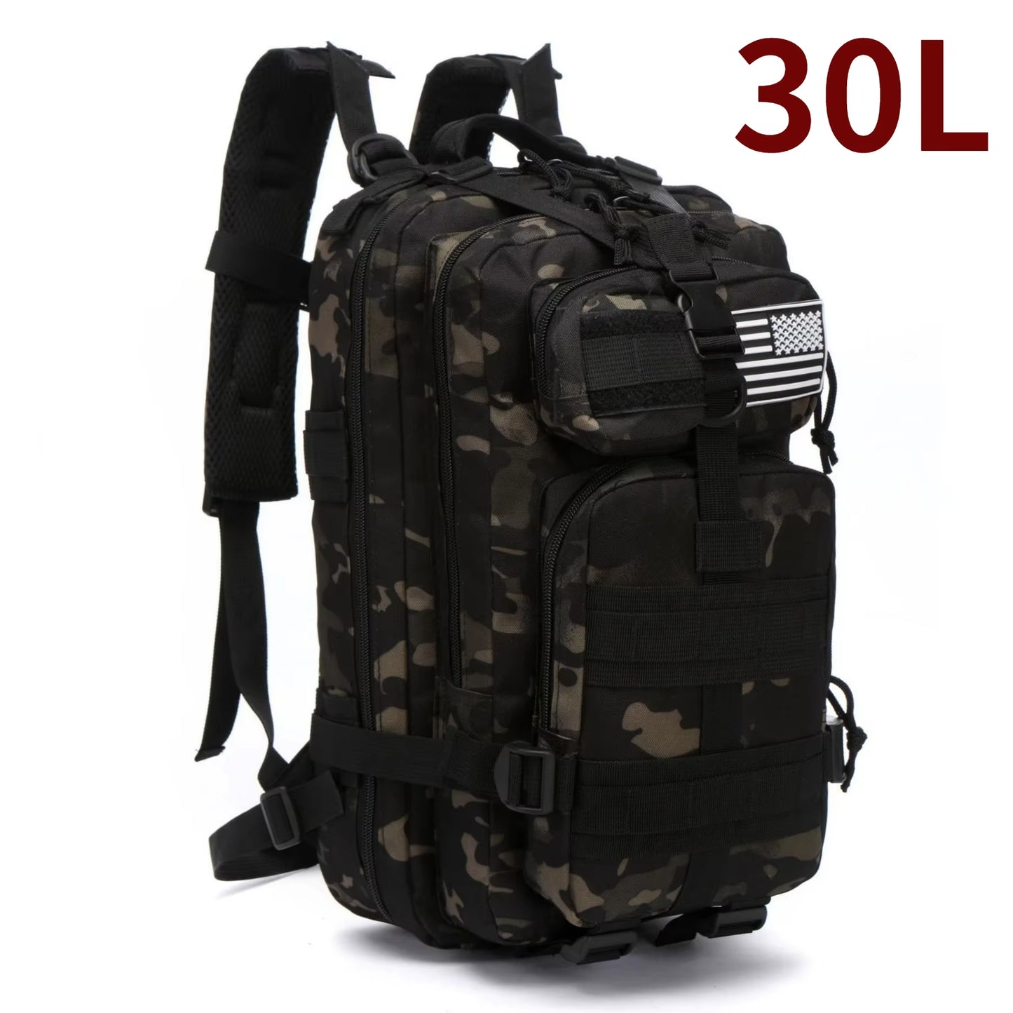 Versatile 30L/50L 1000D Nylon Waterproof Backpack for Trekking, Fishing, and Outdoor Adventures