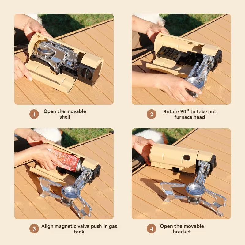 Experience the Great Outdoors with the 2670W Portable Camping Gas Stove – Your Ultimate Travel Cooking Companion