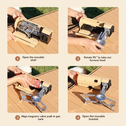 Experience the Great Outdoors with the 2670W Portable Camping Gas Stove – Your Ultimate Travel Cooking Companion