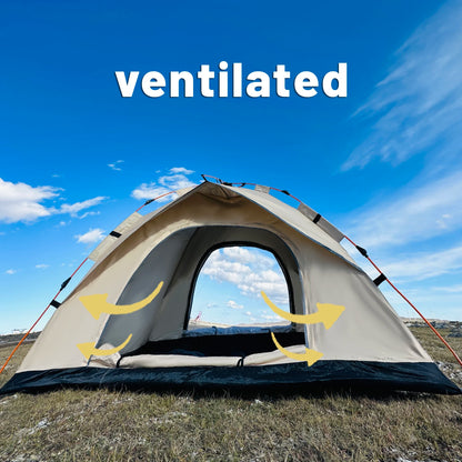 Experience Ultimate Comfort with Our Outdoor Automatic Quick-Opening Tent - Perfect Rainproof and UV-Proof Shelter for Up to 4 Adventurers!