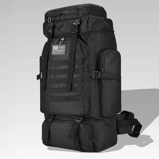 80L/100L Mountaineering Bag Climb Bag Tactical Backpacks Large Backpack Outdoors Hiking Camping Travel Bags