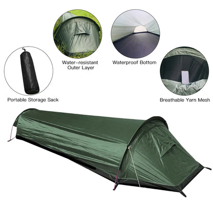 Ultimate Lightweight Waterproof Backpacking Tent for Solo Adventurers - Perfect for Hiking and Camping