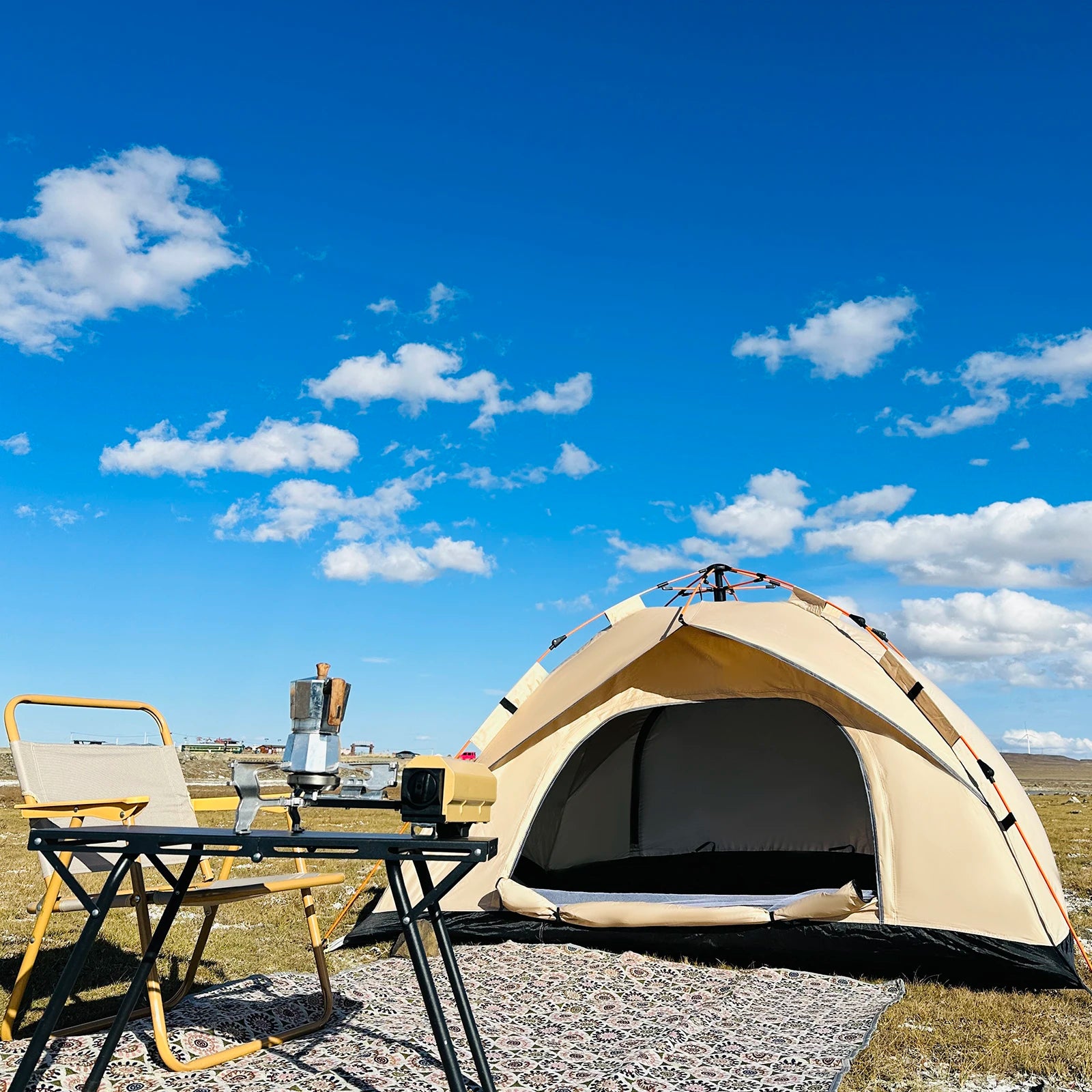 Experience Ultimate Comfort with Our Outdoor Automatic Quick-Opening Tent - Perfect Rainproof and UV-Proof Shelter for Up to 4 Adventurers!