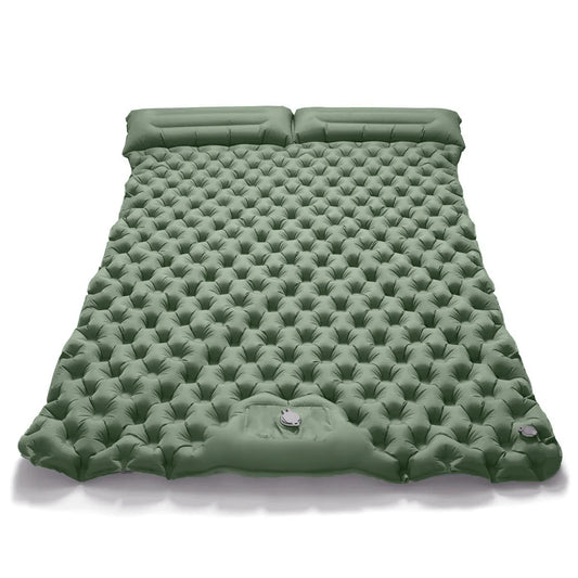 Experience Ultimate Comfort with Our Extra Wide Ultralight Double Inflatable Camping Mattress - Perfect for Couples and Road Trips!