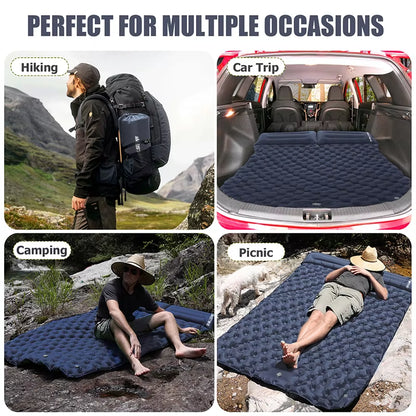 Experience Ultimate Comfort with the WESTTUNE Double Inflatable Mattress - Perfect for Camping, Backpacking, and Outdoor Adventures!