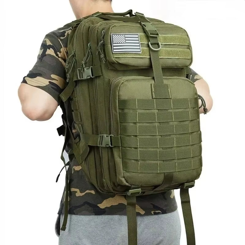 Versatile 30L/50L 1000D Nylon Waterproof Backpack for Trekking, Fishing, and Outdoor Adventures