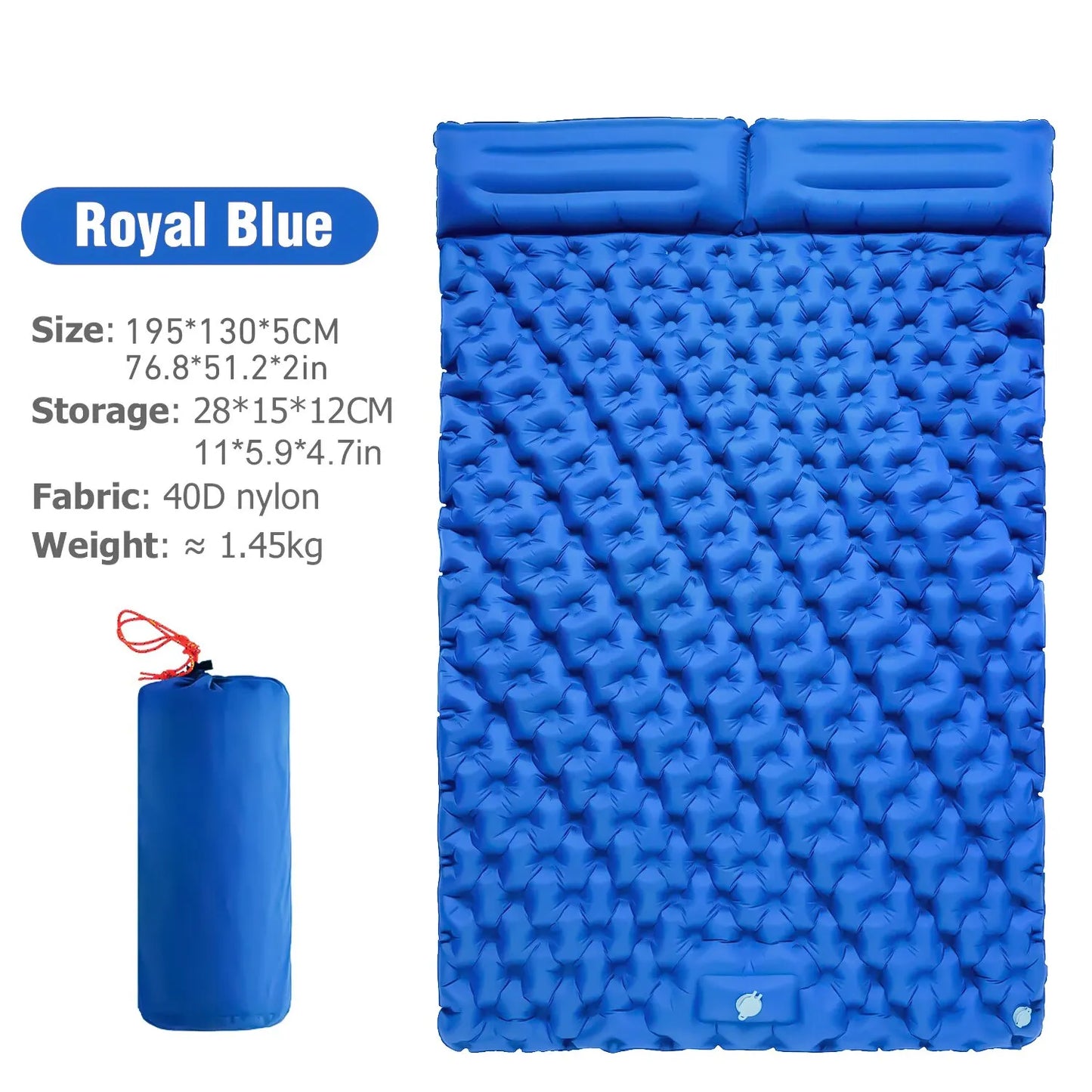Experience Ultimate Comfort with the WESTTUNE Double Inflatable Mattress - Perfect for Camping, Backpacking, and Outdoor Adventures!