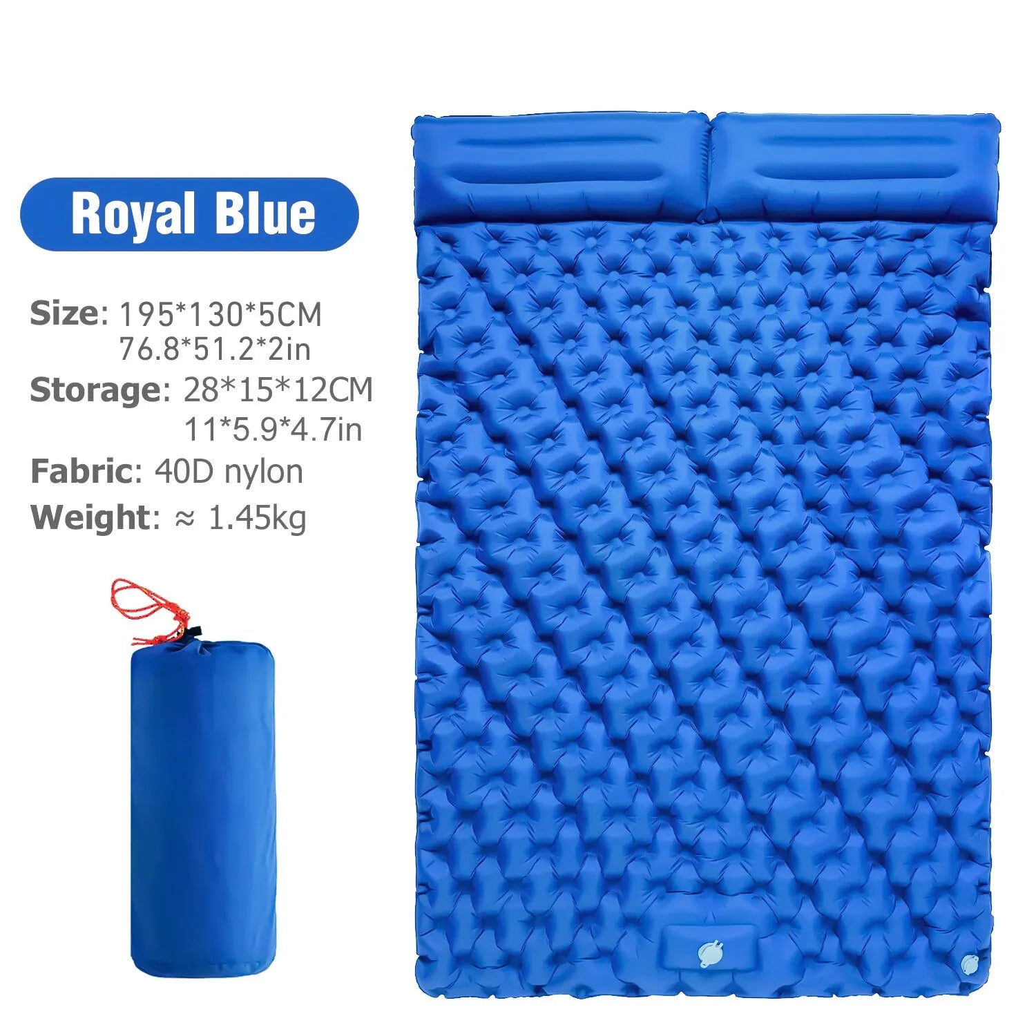 Experience Ultimate Comfort with the WESTTUNE Double Inflatable Mattress - Perfect for Camping, Backpacking, and Outdoor Adventures!