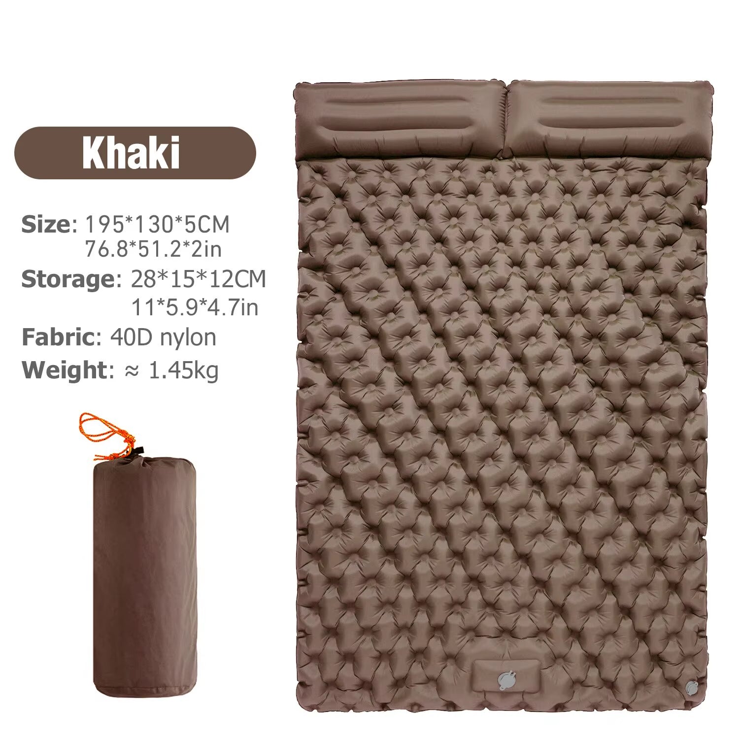 Experience Ultimate Comfort with the WESTTUNE Double Inflatable Mattress - Perfect for Camping, Backpacking, and Outdoor Adventures!